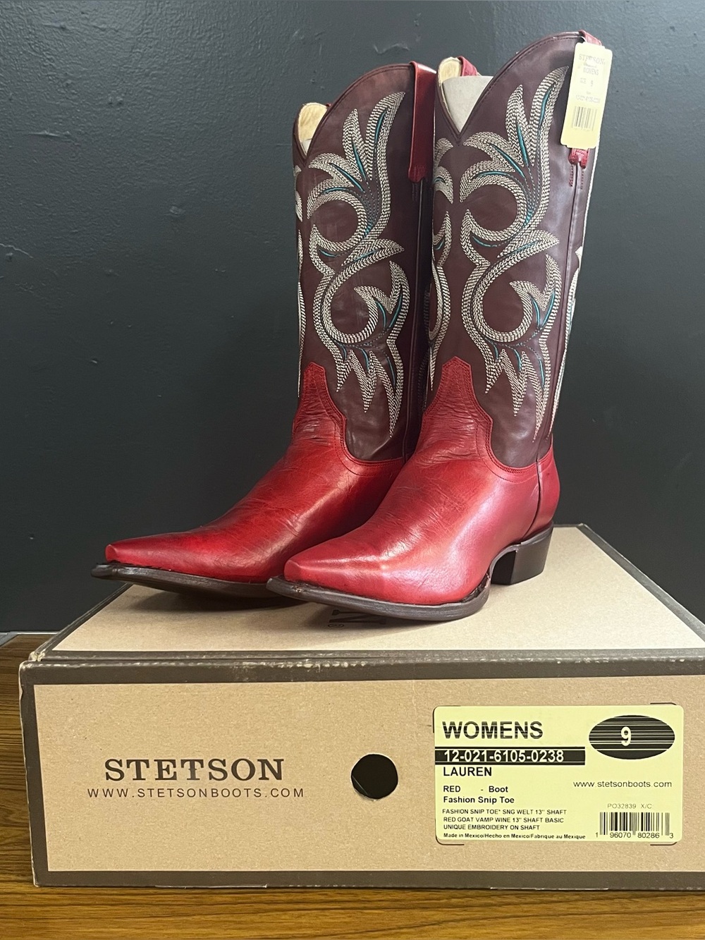 NIB Stetson Women’s Lauren Boots - Picture 5 of 9